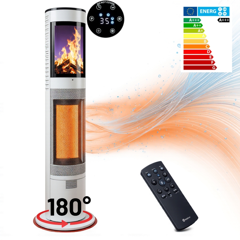 Tower Heater 3D Flame Effect